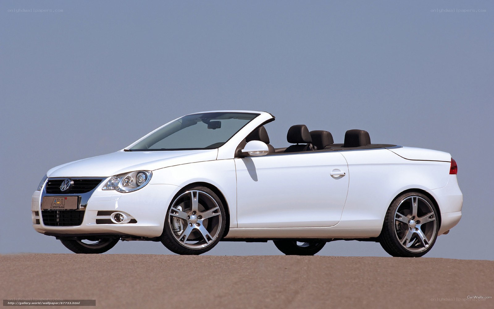 white convertible car