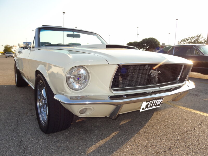 White Convertible Mustang