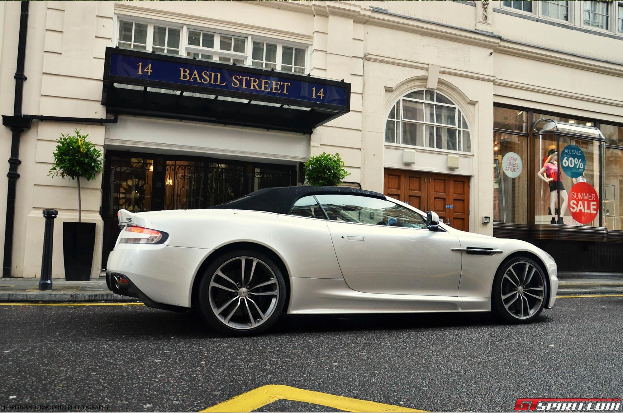 White convertible on Basil Street