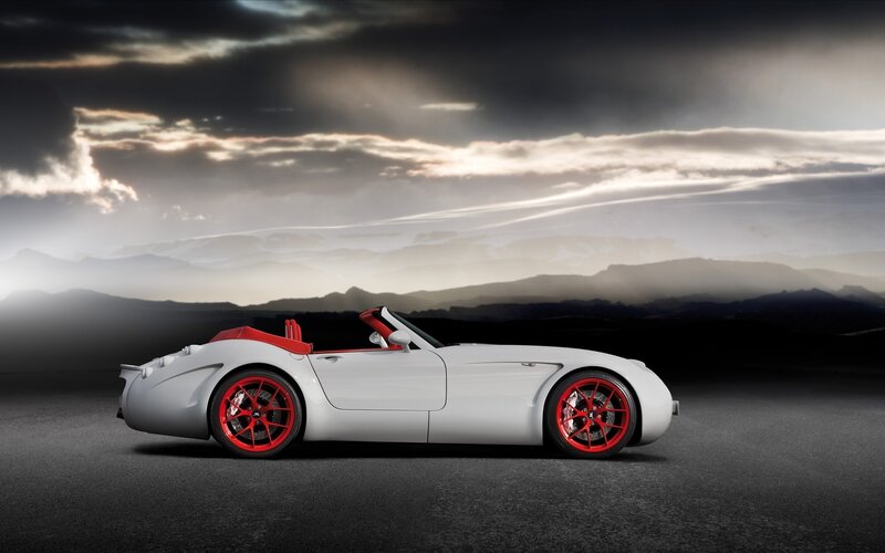 White convertible sports car