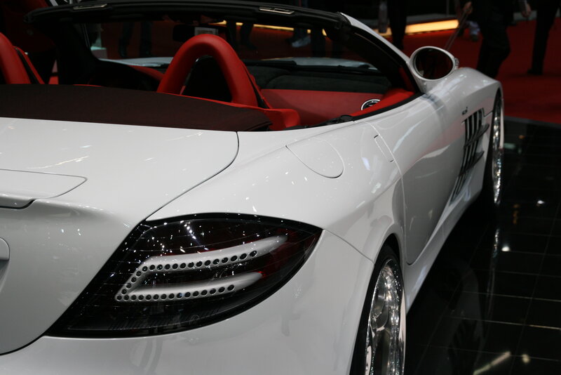 white convertible sports car