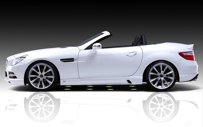 white convertible sports car