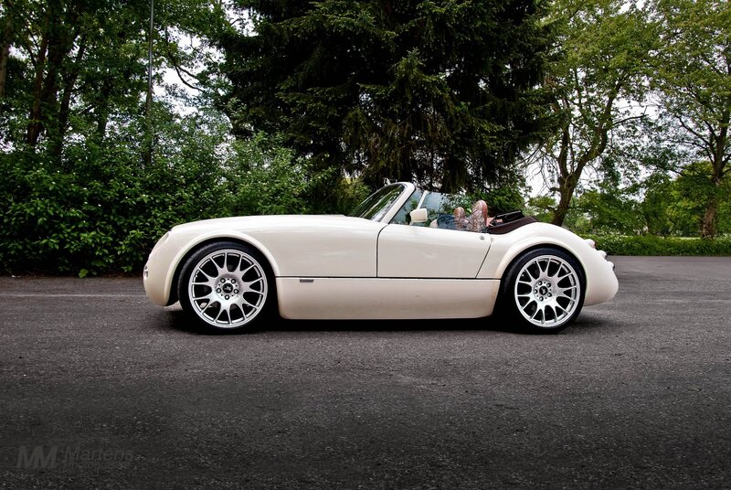 White convertible sports car