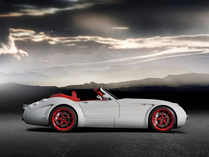 White convertible sports car