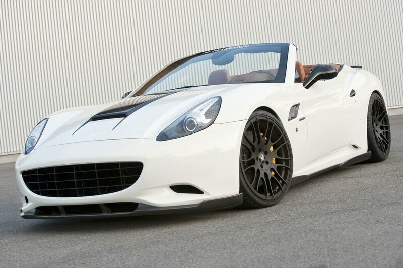 white convertible sports car