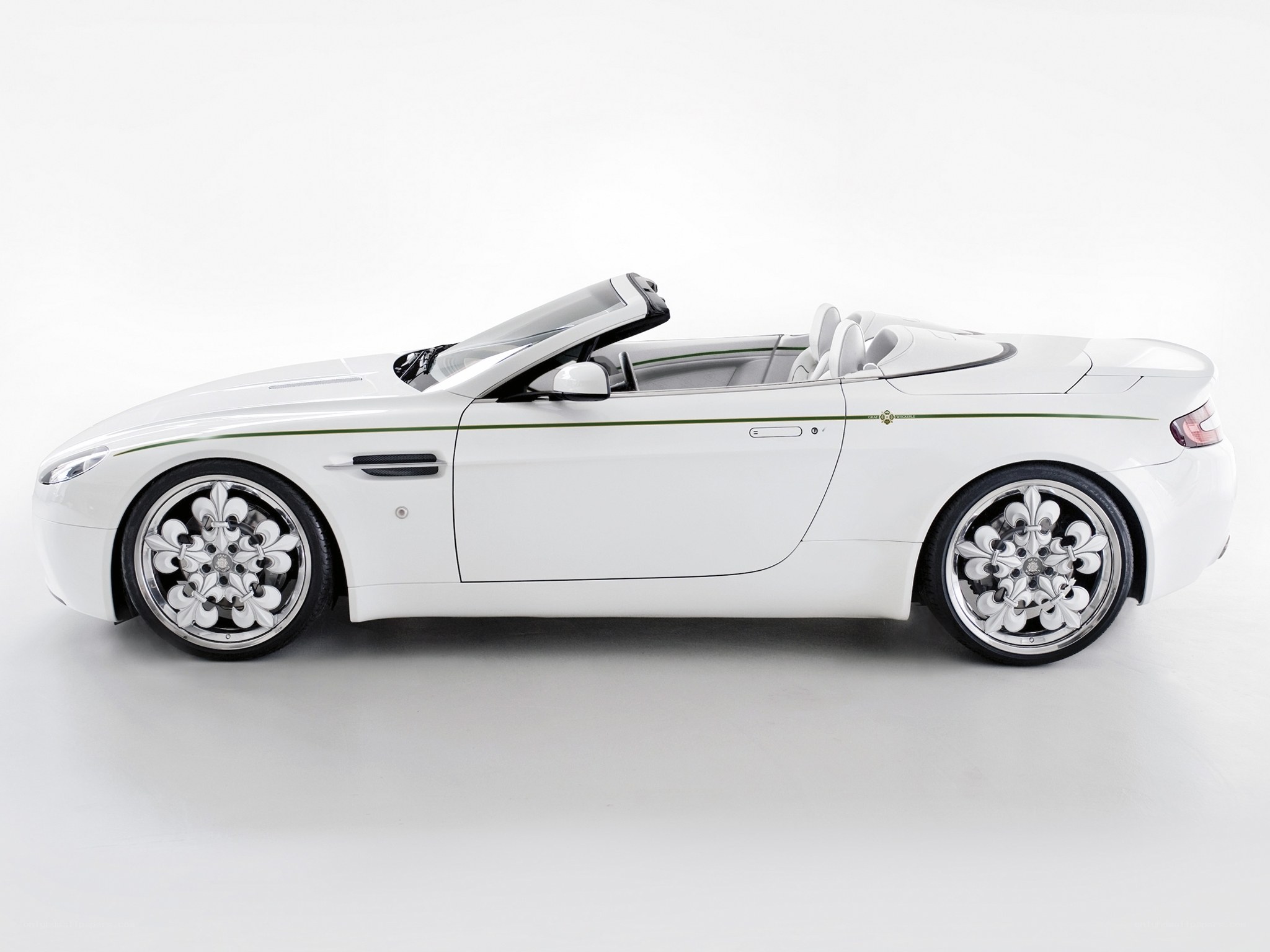 white convertible sports car