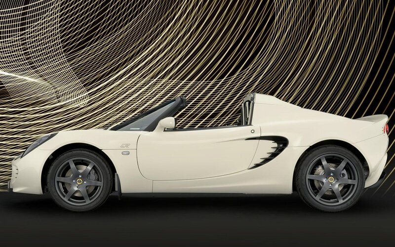 White Convertible Sports Car — Dramatic