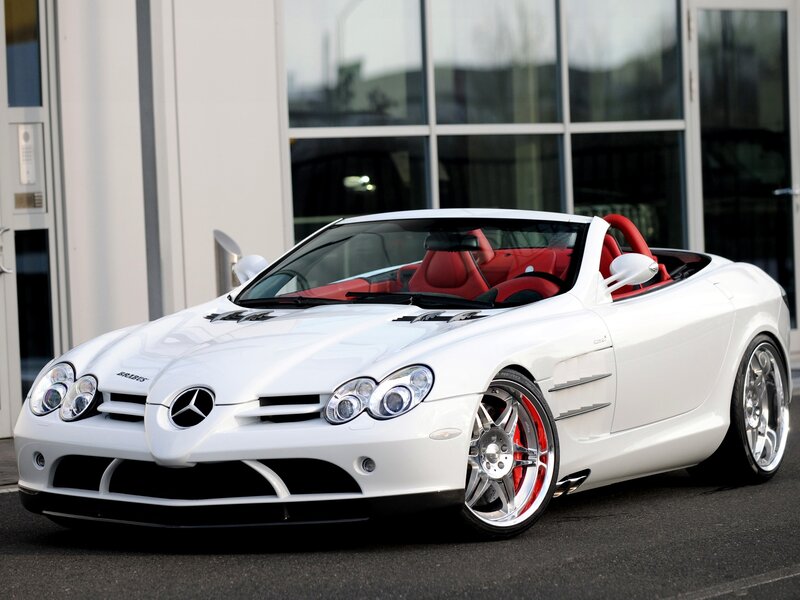 White Convertible Sports Car — Modern