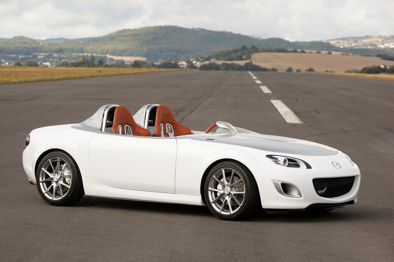 White Convertible Sports Car — Serene, Afternoon, Photograph, Runway