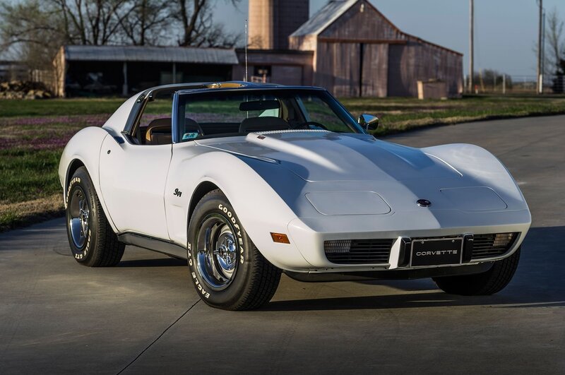 White Corvette Car — Calm