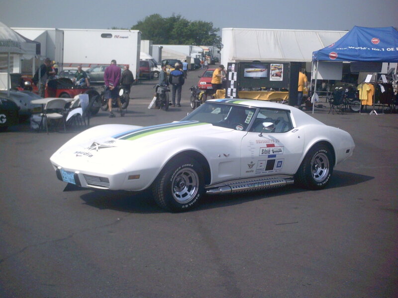 White Corvette Car — Outdoor