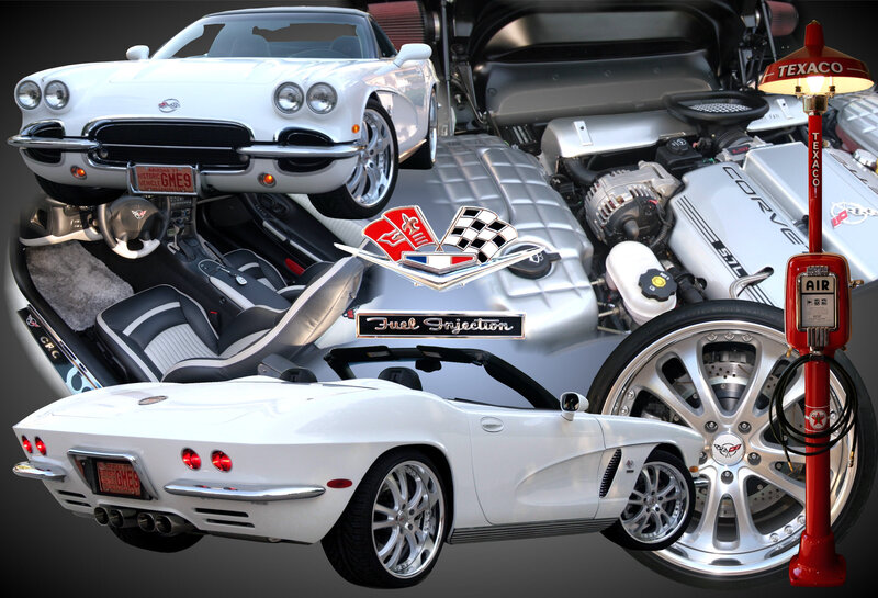 White Corvette Car