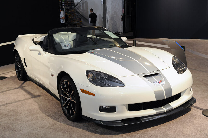 White Corvette Convertible — Neutral