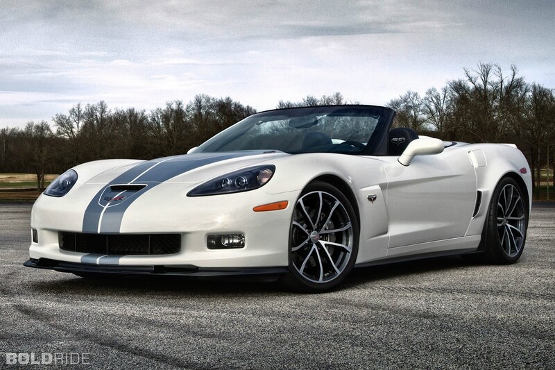 White Corvette Convertible