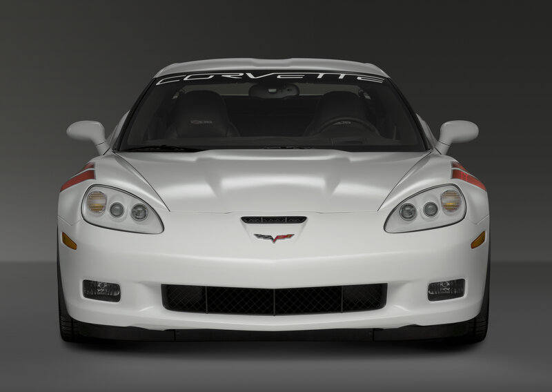 white corvette sports car