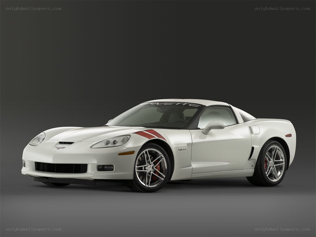 white corvette sports car
