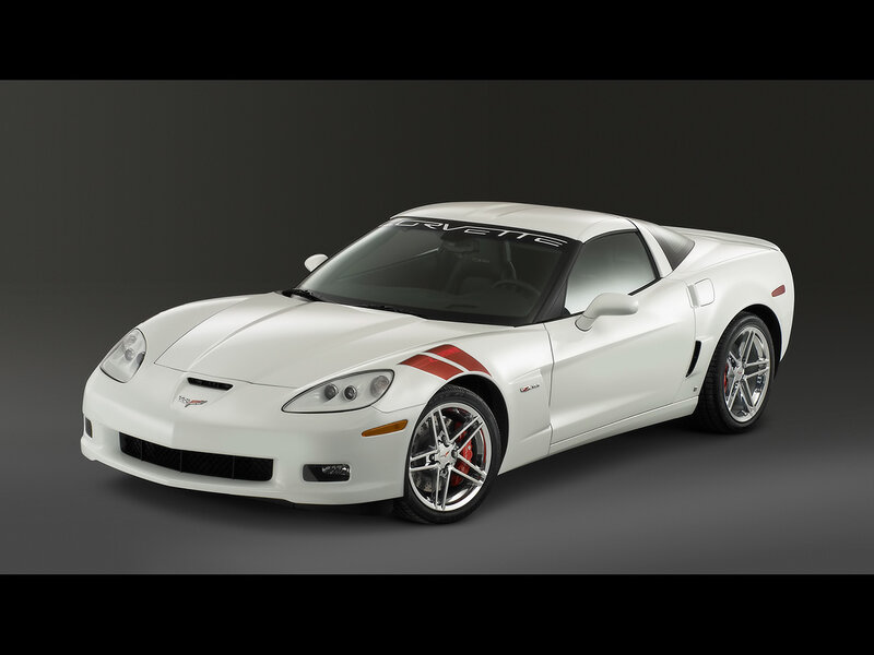 white corvette sports car