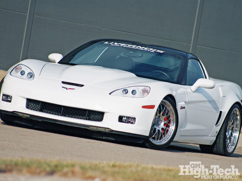 white corvette sports car