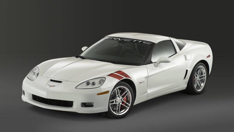 white corvette sports car
