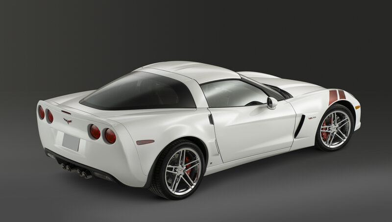 white corvette sports car