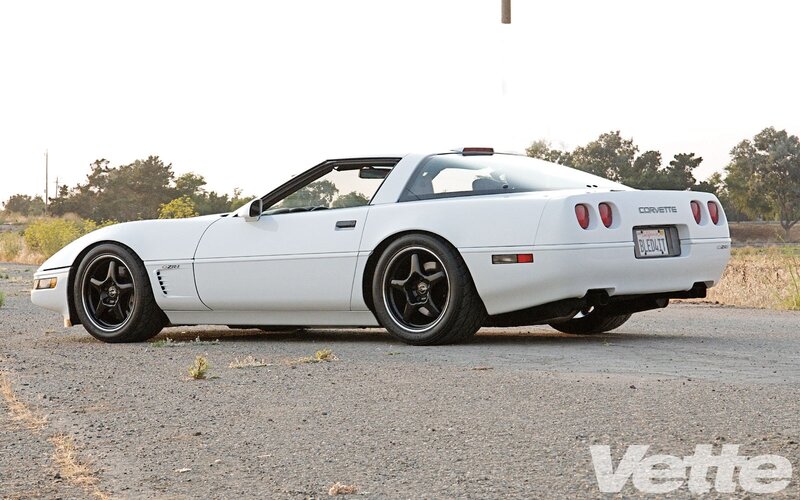 White Corvette Sports Car — Calm