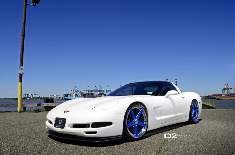 White Corvette Sports Car — Dramatic, Afternoon, Photograph