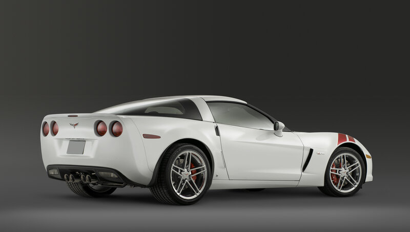 White Corvette Sports Car — Neutral