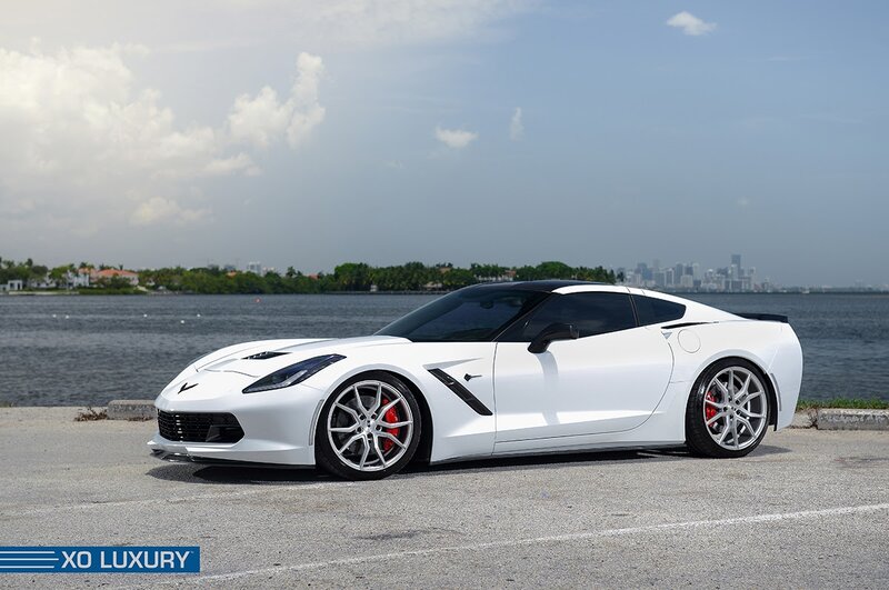 White Corvette Sports Car — Serene