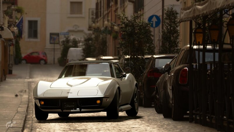 White Corvette Stingray