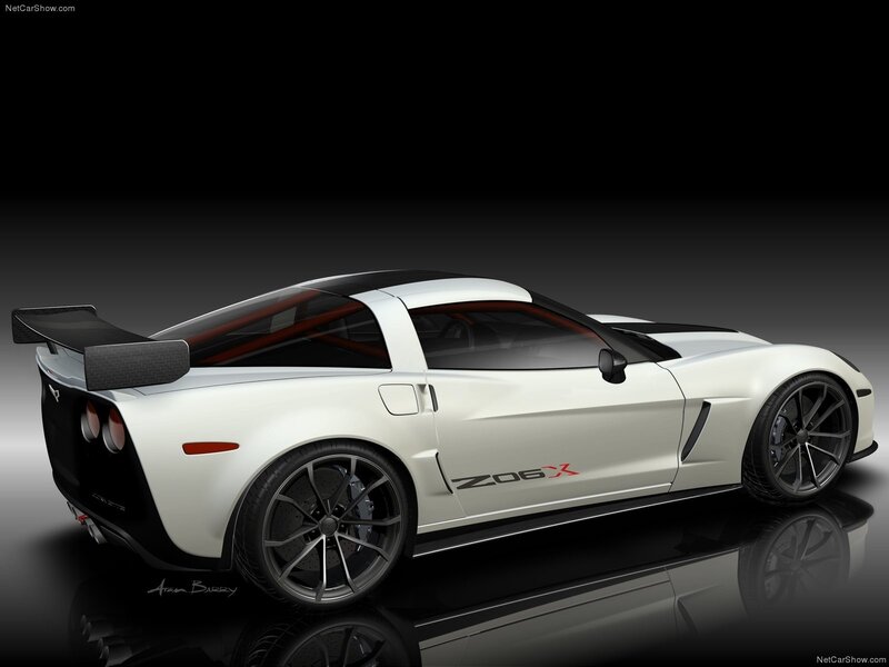 White Corvette Z06X Concept