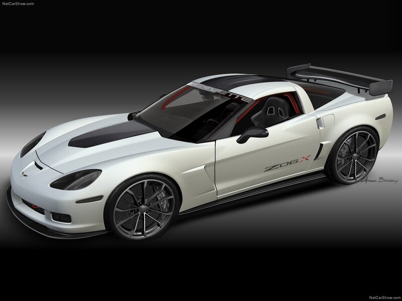 White Corvette Z06X Concept