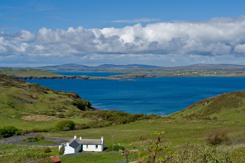 White Cottage by Sea