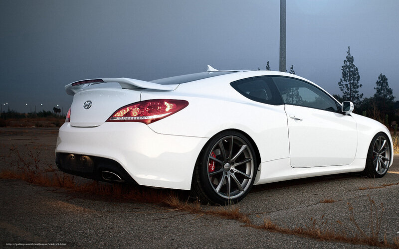 White Coupe Car — Dramatic, Night, Photograph