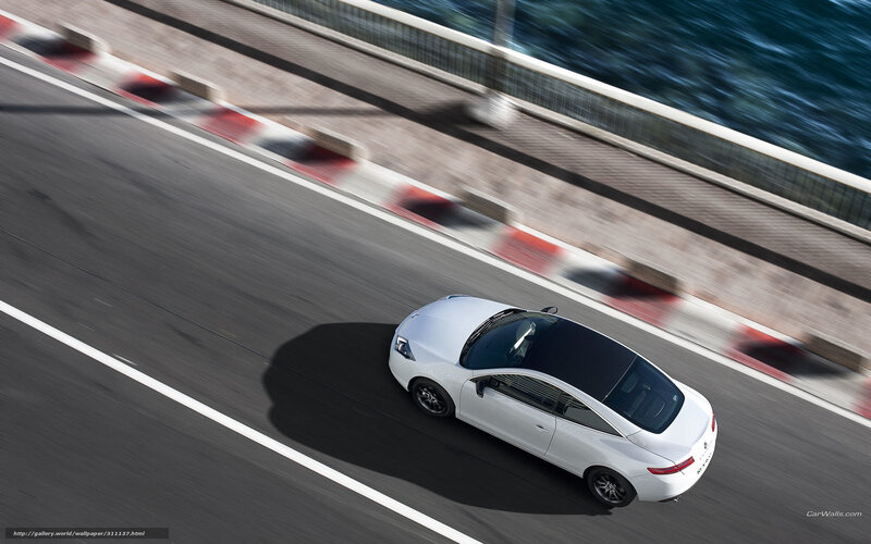 White Coupe Car — Dynamic
