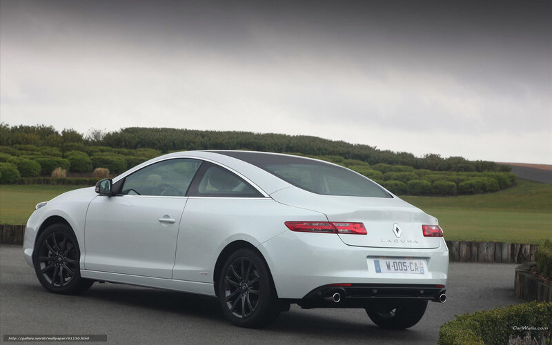 White Coupe Car — Overcast