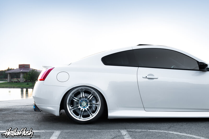 White Coupe Car — Serene, Sunset