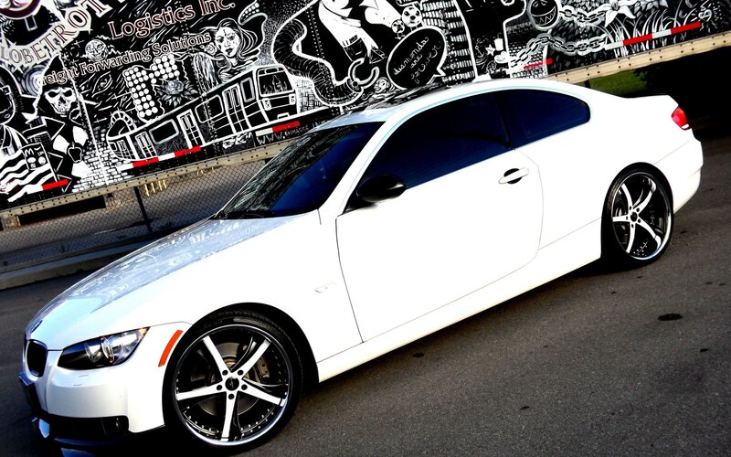 White Coupe Car — Urban