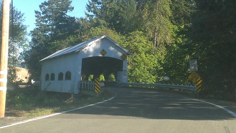 White Covered Bridge — Green, Serene, Afternoon