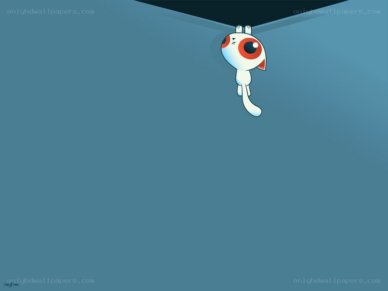 white creature hanging from ceiling