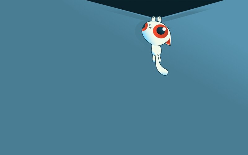White Creature Hanging
