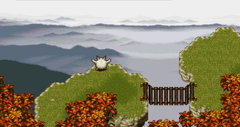 White Creature on Cliff