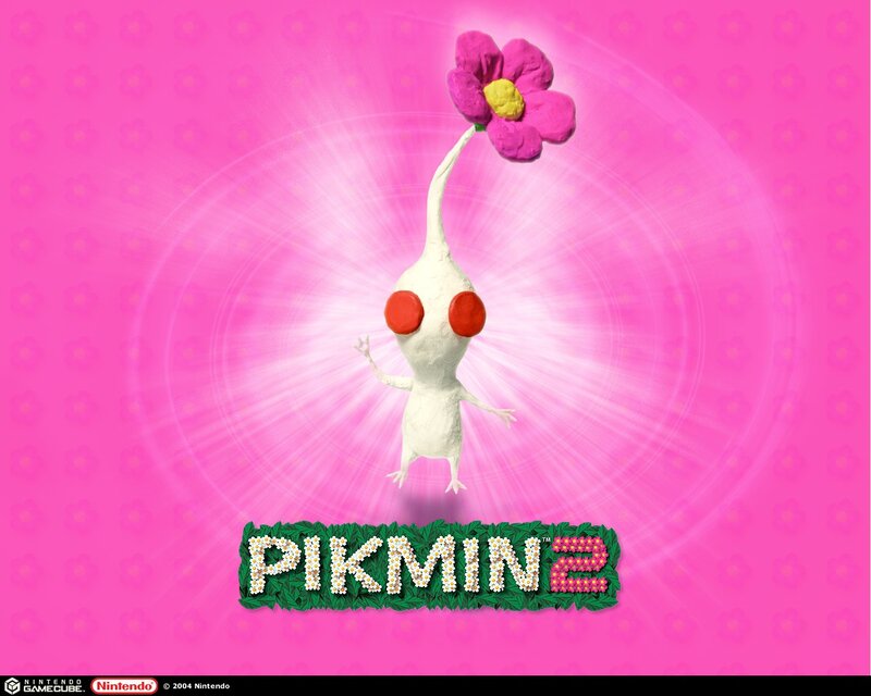 White Creature with Flower