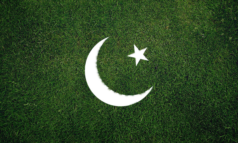White Crescent and Star — Green, Calm