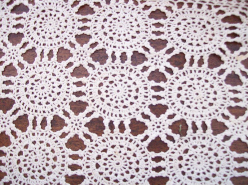 White Crocheted Doily
