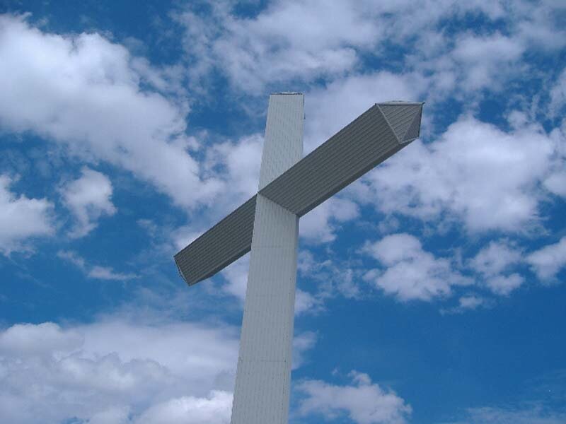 White Cross Against Sky