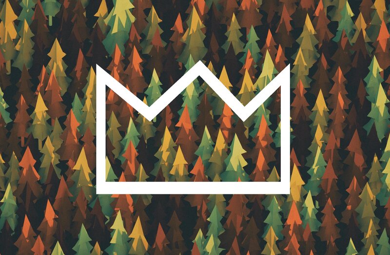 White Crown Logo — Green