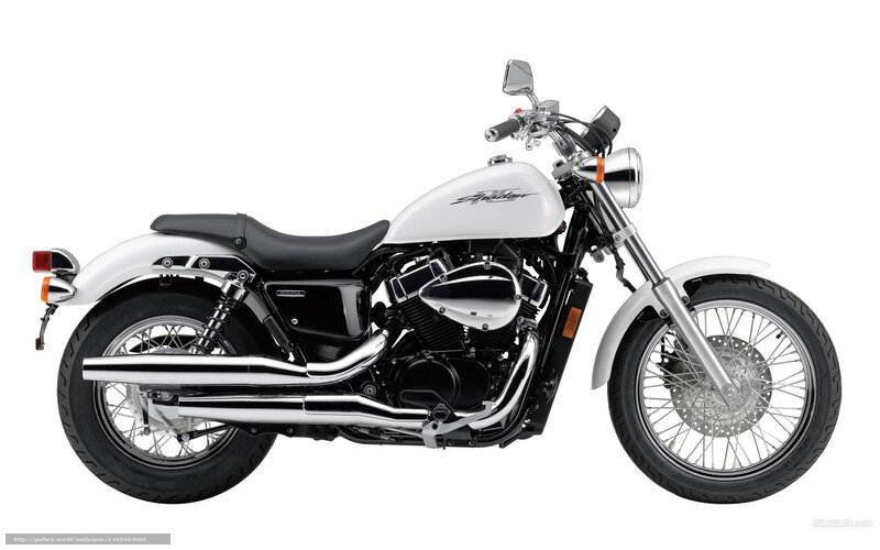 White Cruiser Motorcycle — Neutral