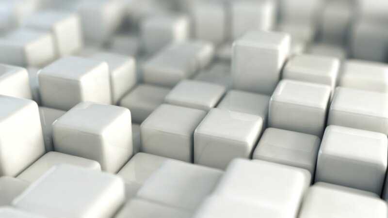 White Cubes in Rows