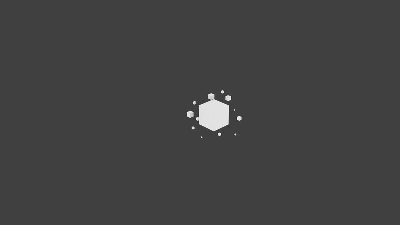 White Cubes on Gray