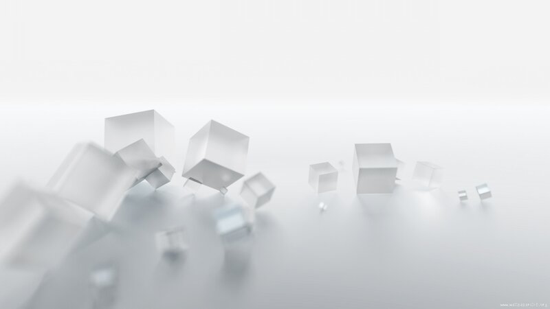 White Cubes on White Surface